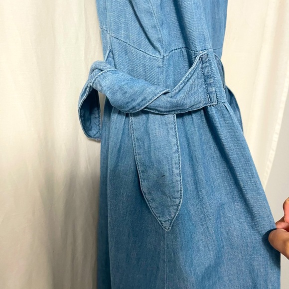 Zara Girl Denim Dress Size 13/14 - Picture 3 of 4
